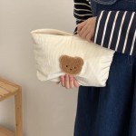 Túi đựng mỹ phẩm cầm tay màu sắc kẹo ngọt