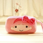 Túi đựng bút hình cô gái nhồi bông đáng yêu 