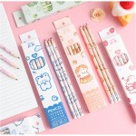 Hộp 10 bút chì HB RUIXIANG họa tiết dễ thương kèm cục tẩy cao su tiện dụng
