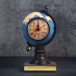 Đồng hồ trái đất phong cách retro