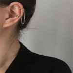 Khuyên Tai Dạng Kẹp Dây Xích Đơn Giản