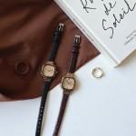 Đồng Hồ Nữ Dây Da Cao Cấp Mặt Vuông 