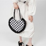 ￼Túi Đeo Chéo Vải Dệt Màu Sắc Ngọt Ngào 