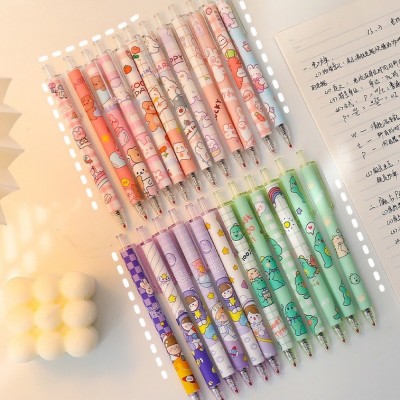 Set 6 Bút Mực Gel Đen Phim hoạt hình dễ thương