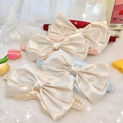 Mặt Nạ Che Mắt Ngủ Đính Nơ Phong Cách Hàn Quốc