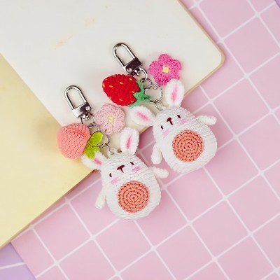 Móc khóa thỏ len