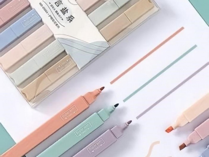 BÚT HIGHLIGHT 2 ĐẦU MÀU PASTEL