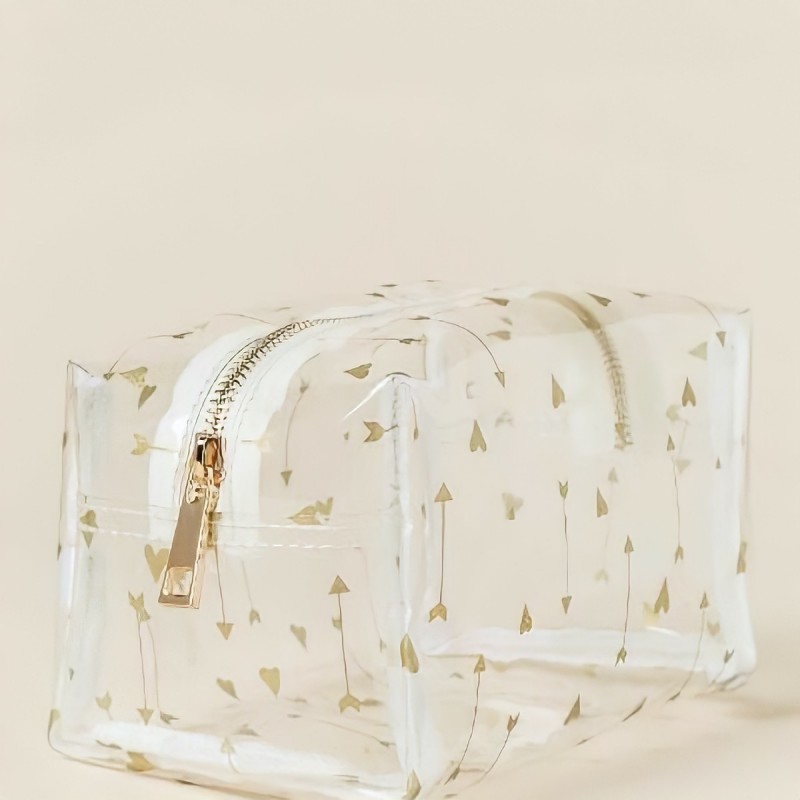 Hộp bút trong suốt họa tiết