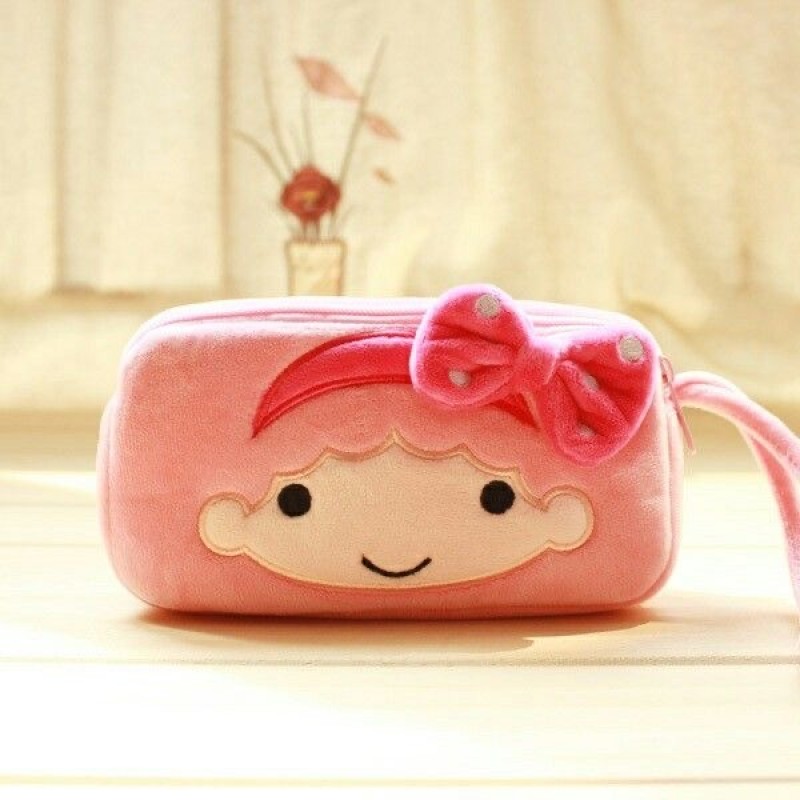 Túi đựng bút hình cô gái nhồi bông đáng yêu 