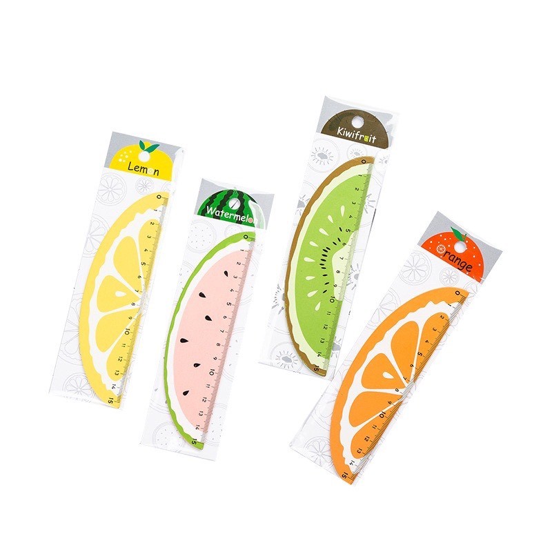 Thước kẻ nhựa hình trái cây