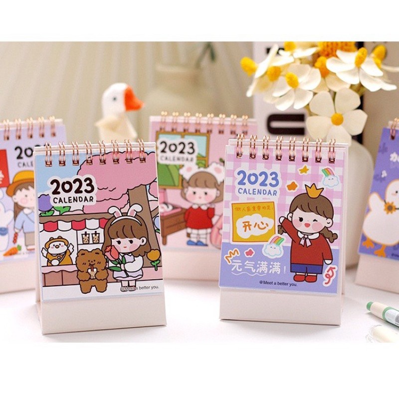 Lịch mini 2023 hình cô gái