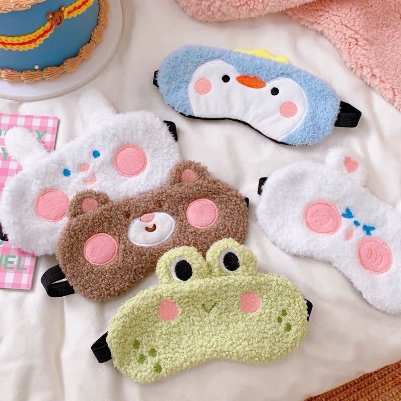 Bịt mắt ngủ có gel hình thú