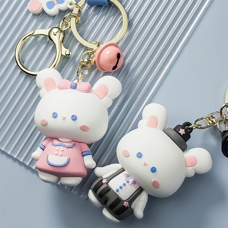 Móc khóa vợ chồng gấu