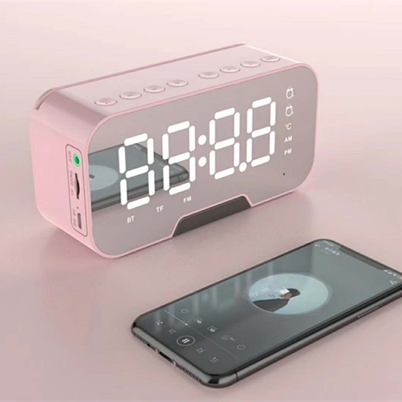 Loa bluetooth mini kiêm đồng hồ