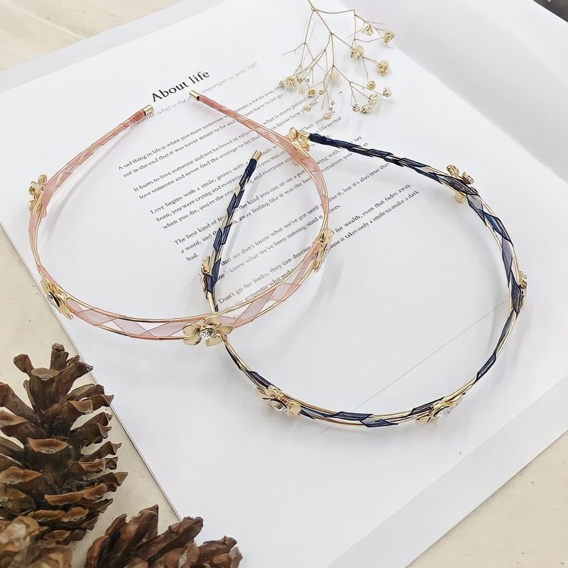 Băng đô kim loại bông hoa