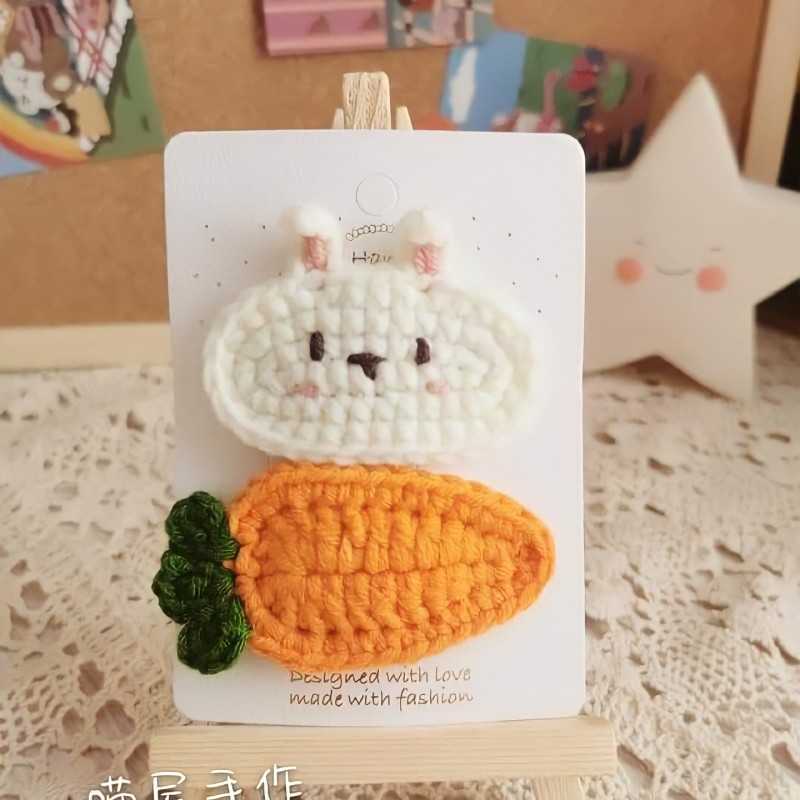 Kẹp tóc cà rốt thỏ