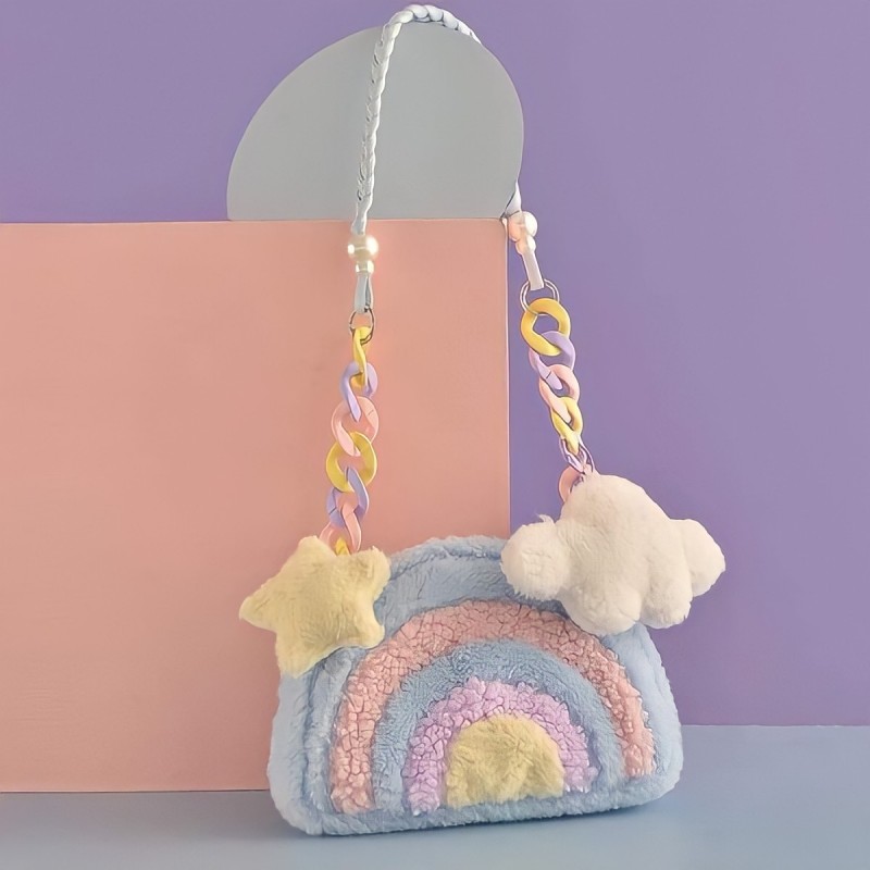 Túi đeo chéo cầu vòng mây