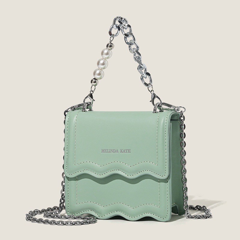 Túi đeo chéo dáng vuông nhỏ màu trơn